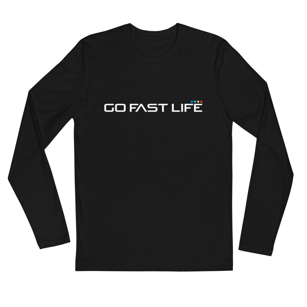 Long Sleeve Fitted Crew / Black